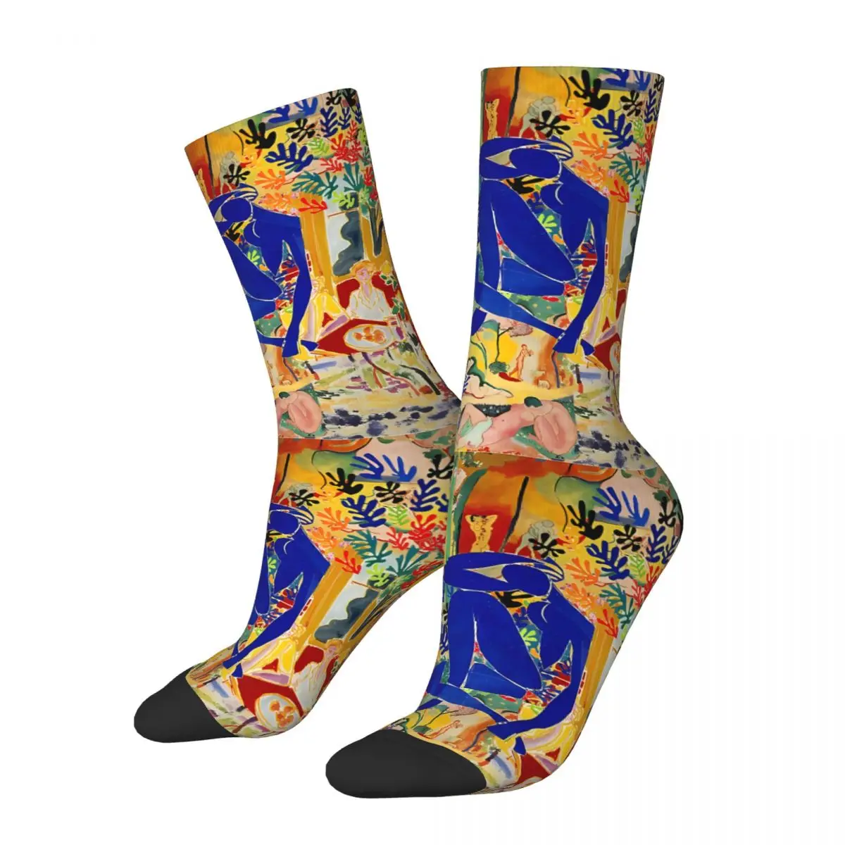 

Забавные мужские носки цветные художественные Матисс в уличном ретро стиле короткие носки с принтом в подарок