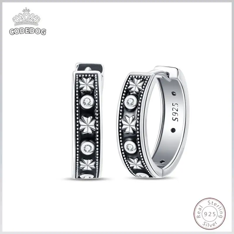 

Популярные серьги из стерлингового серебра 925 пробы, очаровательные серьги с простым блестящим узором и цирконием, свадебные женские ювелирные изделия, подарок