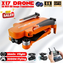 2024 New X17 GPS 5G Drone with Camera 6K Headless mode Brushless Foldable Remote Control FPV Drones Quadcopter RTF 28min Flight