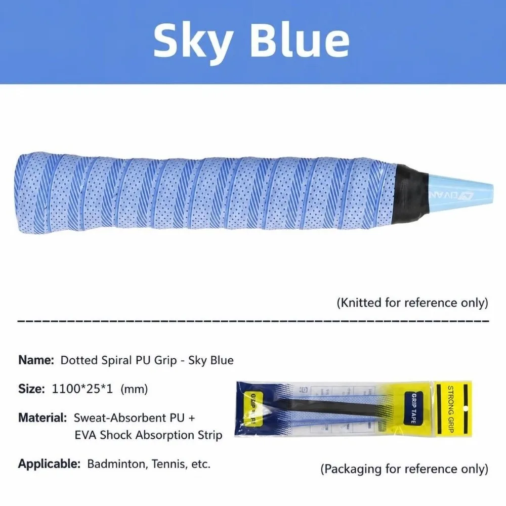 Sticky Racket Overgrip Diagonal Texture Perforated Handle Wrap Tape Protective Film Coating Sports Handle Grip