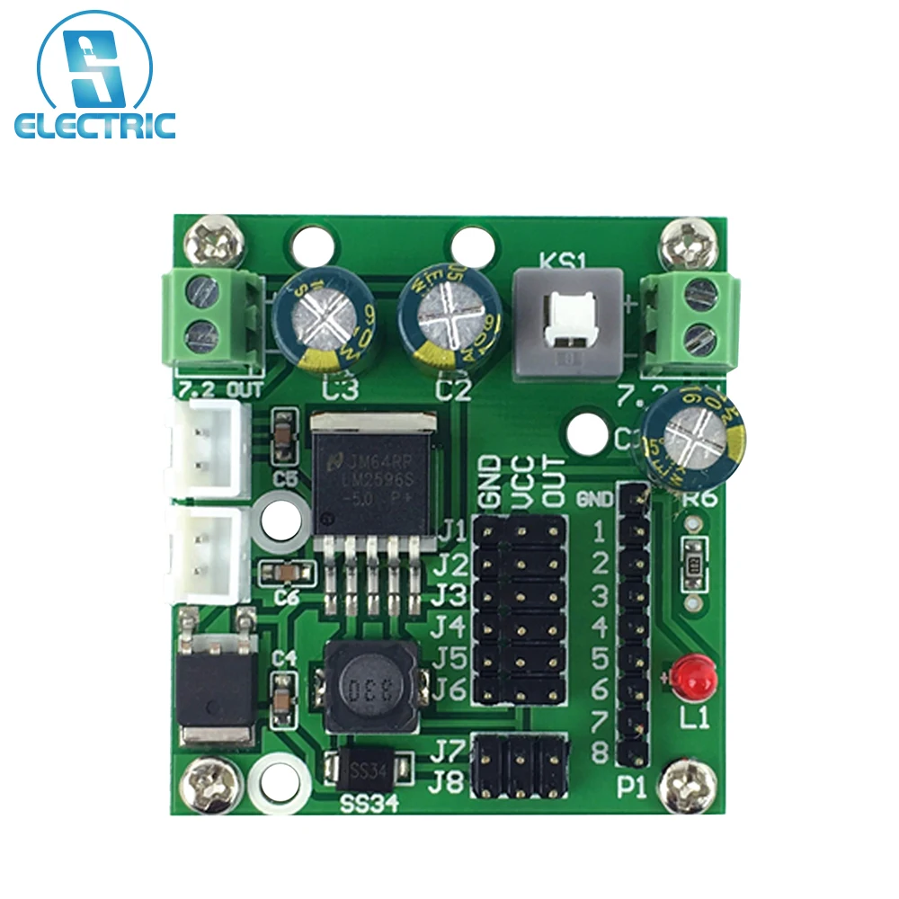 

DC-DC Step Down Power Supply Module 6V-12V to 5V1A/5V3A 2CH Independent Voltage Converter for 8CH Servo Motor