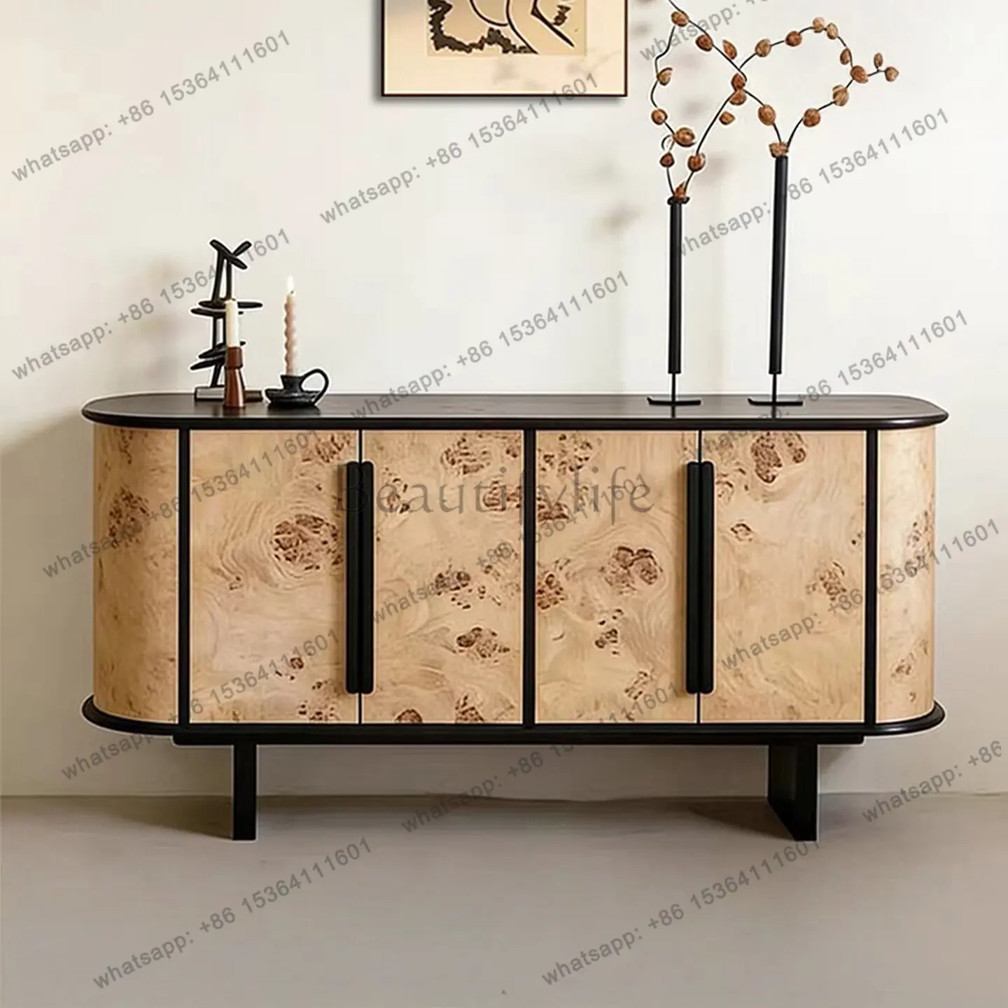 YJ Organizers Living Room Cabinets Beauty Wooden Bedroom Hotel Storage Cabinet Bauhaus Modern Cute Vetrina Esposizione Furniture