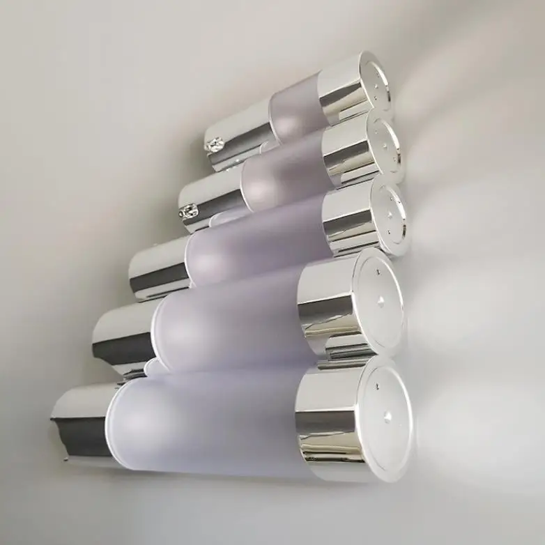 زجاجة موزع مضخة فارغة بدون هواء ، حاوية كريم غسول قابلة لإعادة الملء ، زجاجات مصنفرة للسفر ، ni49 ، 15 ، 30 ، 50 ، #3