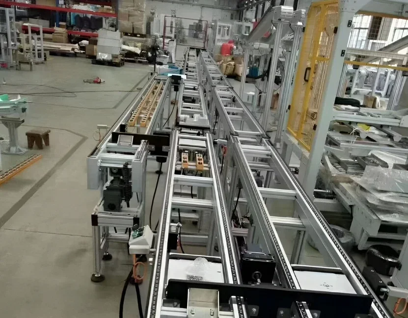 Manufacturer produces double-speed chain conveyor auto parts double-speed chain assembly line