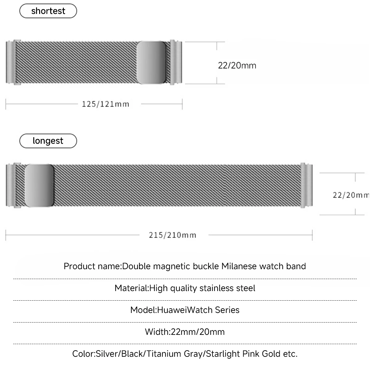 22 мм для HUAWEI WATCH GT5Pro 46, магнитный ремешок из нержавеющей стали для Huawei Watch GT5 4 46 мм, браслет для Amazfit Balance GTR 4 47