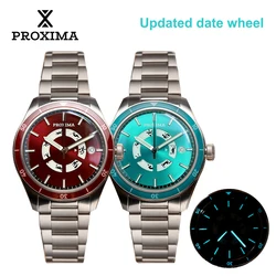 Proxima PX1723 Luxury Men Watch SW220 Movement Sunburst Dial Automatic Sapphire Crystal BGW9 Super Luminous 200M Waterproof