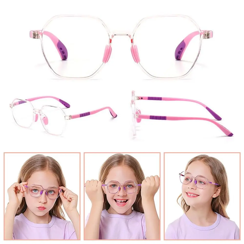 Anti-blue Light Kids TR90 Glasses Children Boys Girls Computer Eye Protection Eyeglasses Ultra Light Frame