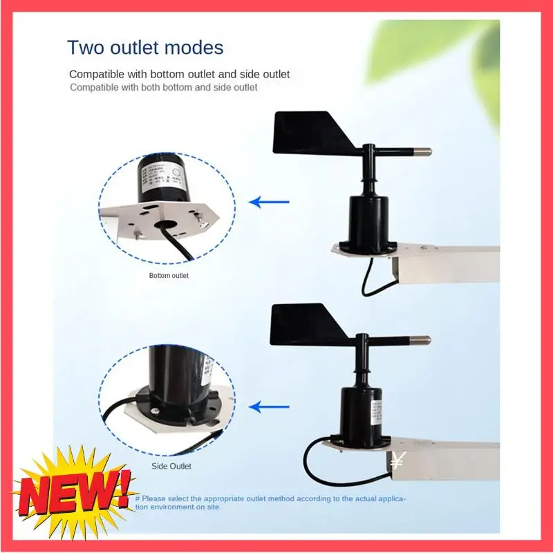 

B17C 30 м/с поликарбонатный датчик направления скорости ветра метеостанция уличная 3-чашкольная анемометрия выход датчика 0-5 В