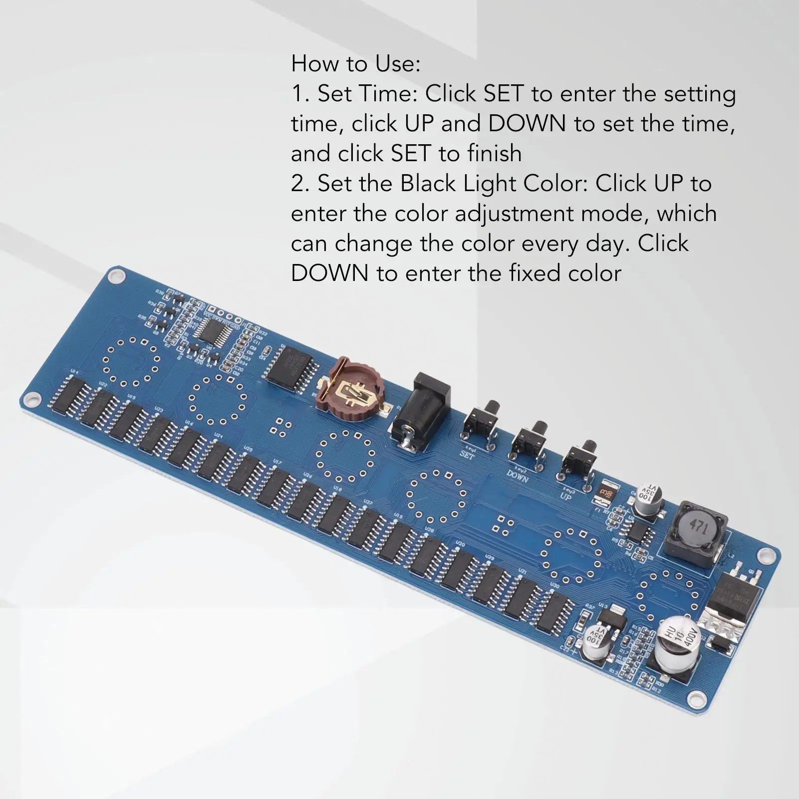 24-Hour Clock Module with Easy Installation & Real Display -8S005 Antivirus Program for replacement Board