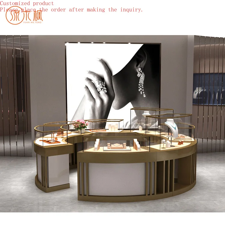 

Modern High-end Best-selling or Jewelry Display Cabinet Custom Jewelry Showcase Jewelry Kiosks for Mall