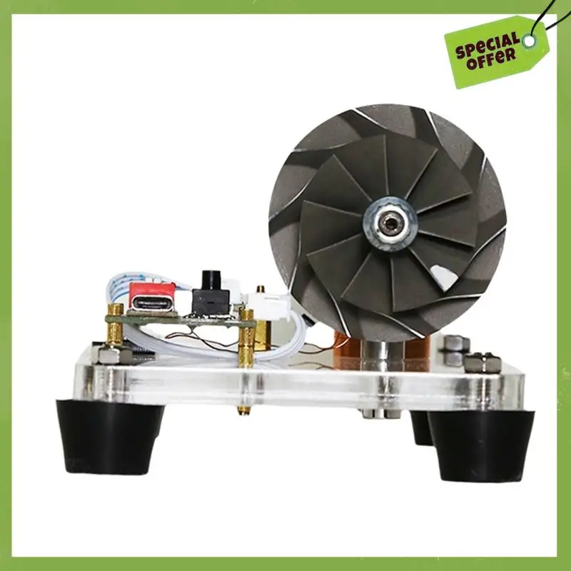 Motore a pala di turbina di classe Modello di motore brushless turbo Motore aerodinamico sovralimentato Giocattolo tecnologico creativo fai-da-te in metallo CNC