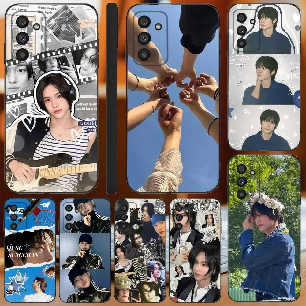 

Kpop-R-Riize Wonbin Phone Case For Samsung Galaxy A13,A21s,A22,A31,A32,A52,A53,A71,A80,A91 Soft Black Cover