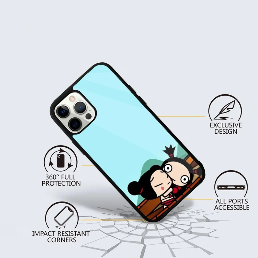 Cartoon P-Pucca Garu  Phone Case For iPhone 15,14,13,12,11,Plus,Pro,Max Mini Magsafe Magnetic Wireless Charging