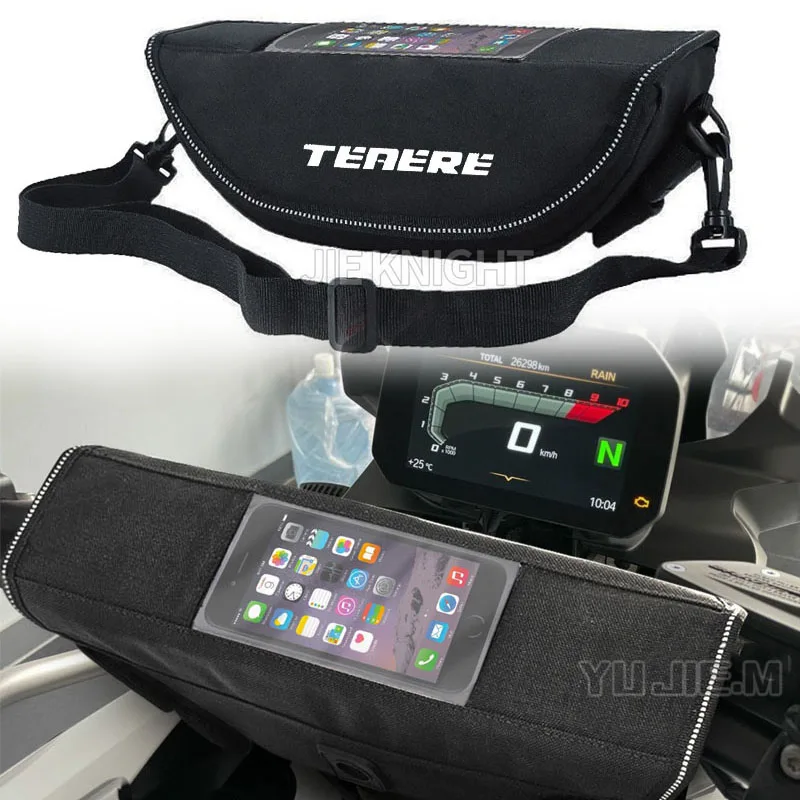 

For Tenere700 Tenere 700 World Rally 2023 2024 Motorcycle Handlebar Bag Waterproof Handlebar Travel Navigation Bag