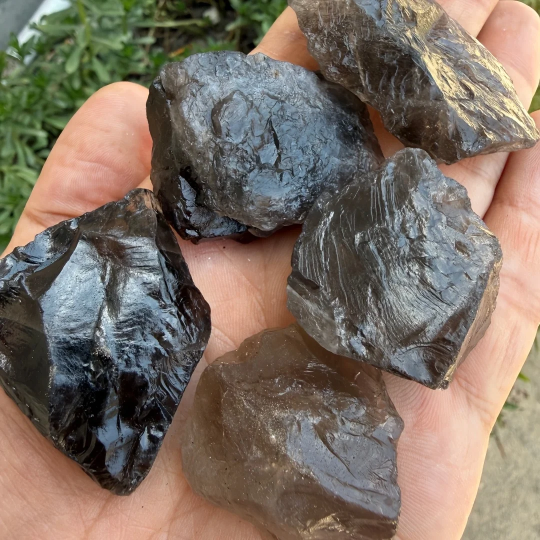 Natural Smoky Quartz Rough Stone Raw Crystal Mineral Specimen For Collection Home Decoration DIY Jewelry Making