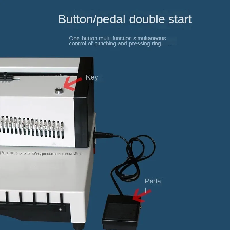 DC-2705 A4 format 34 holes electric iron ring punching and binding punching Electric Binding Machine