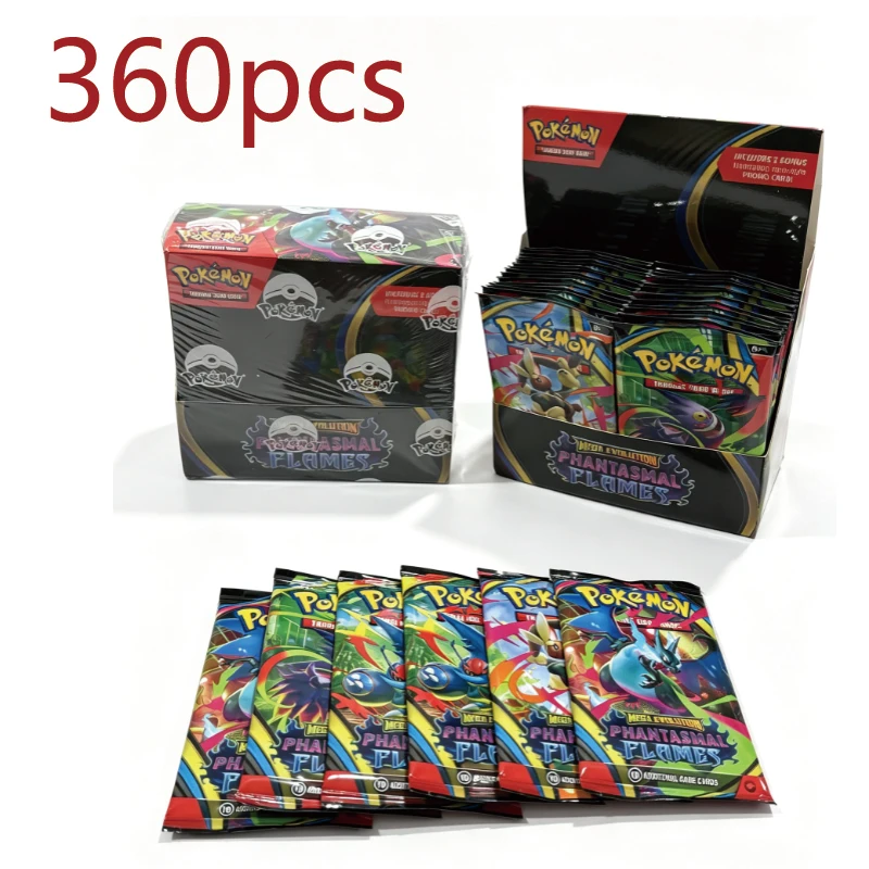 *MEGA EVOLUTION SCARLET&VIOLE 60-360PCS Pokémon Card 151 Prismatic Evolutions Black Bolt English Booster Battle Transaction Card