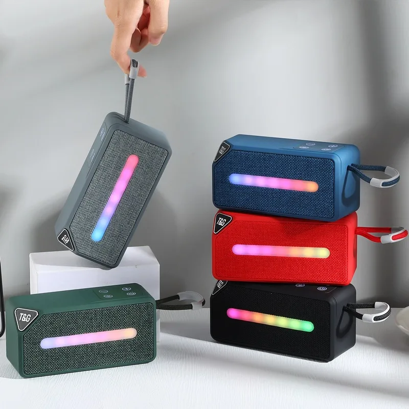 30 واط هايت ower سماعة لاسلكية تعمل بالبلوتوث المتكلم HiFi ستيريو TF بطاقة مضخم صوت خارجي RGB أضواء ملونة مع راديو FM