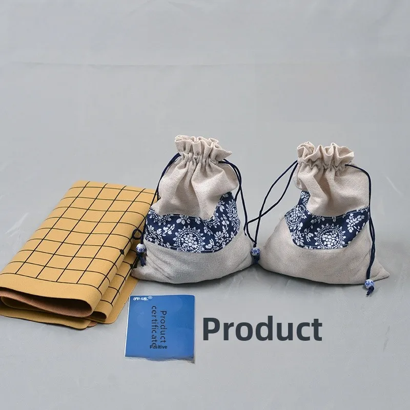 قطع شطرنج من يي ليو تحاكي اليشم، حقيبة سفر للعبة الجو، علبة شطرنج من الخيزران، مصنوعة من السيراميك للتدريب والمنافسات