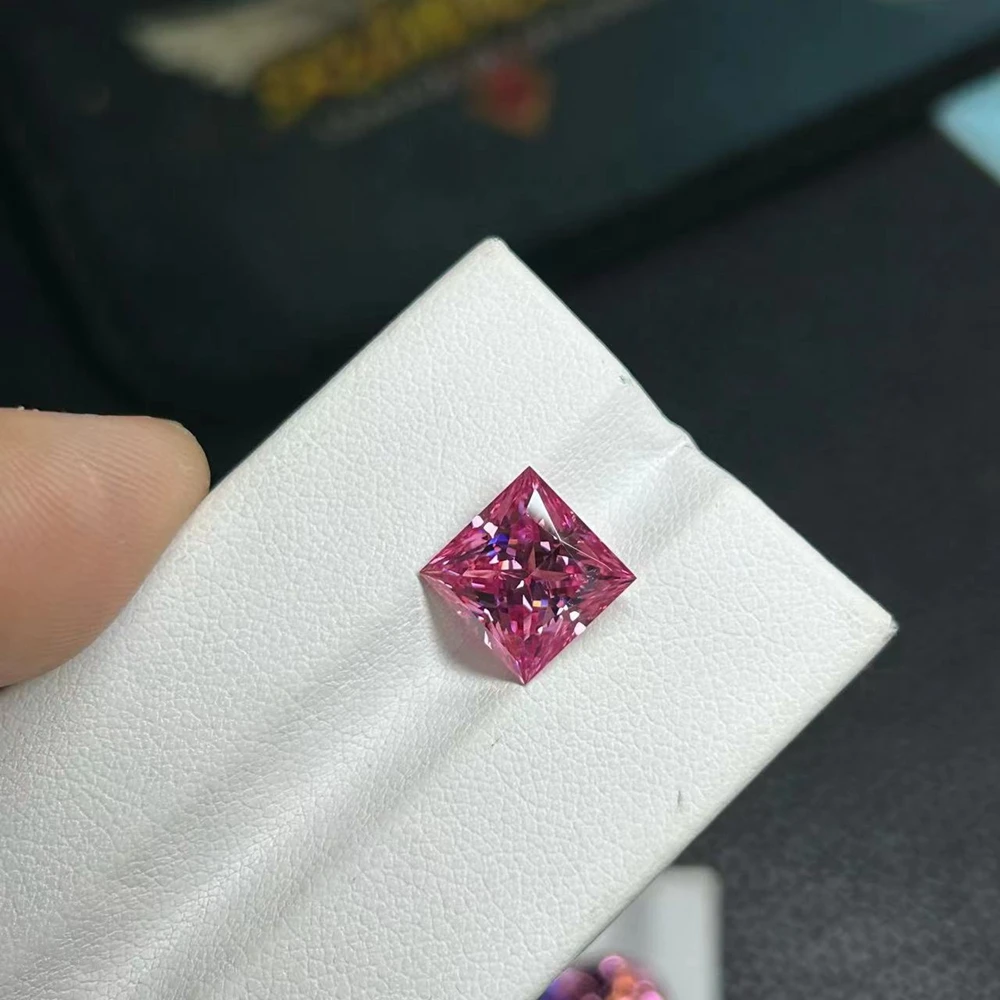 

Meisidian Princess Cut Pink GRA Lab Created Moissanite Diamond On Sale
