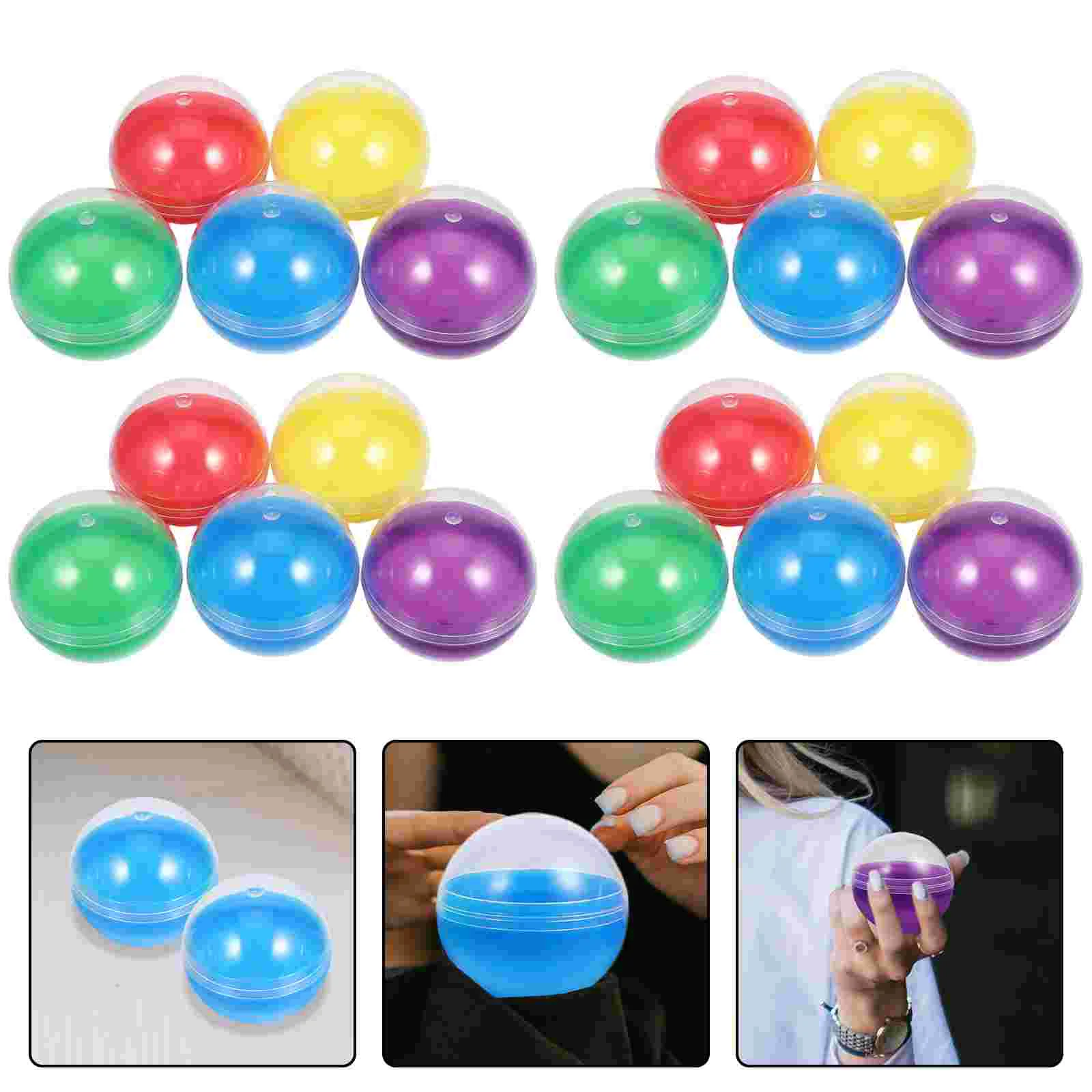 LED Balloons Light up Shell Toy Storage Container Inflatable Plastic Multi-purpose Packing Confetti