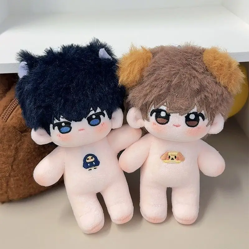 10 cm Mini Skelet Wu Xie Katoenen Pop met Tibetaanse Monniken Sneeuw CP Kostuum Time Raiders DMBJ Dress-up Pluche Marionet Speelgoed voor Gift