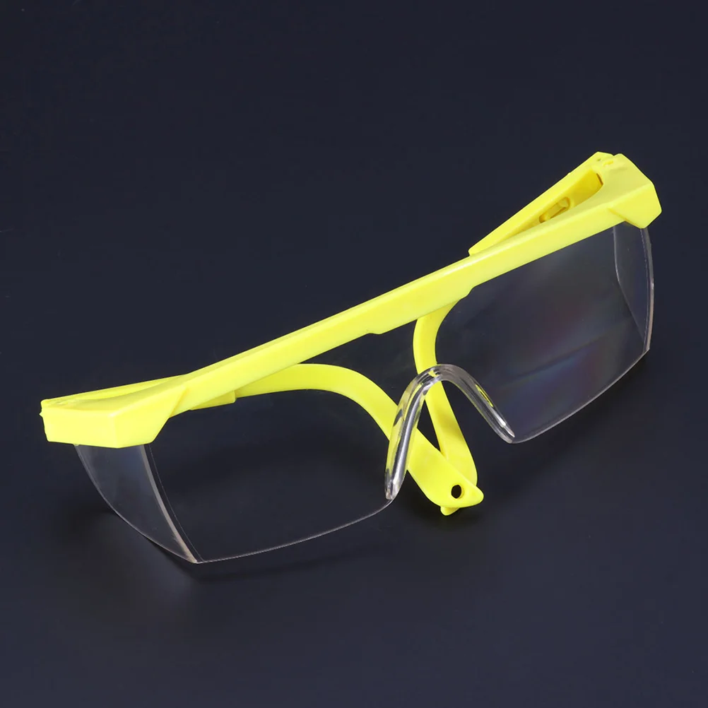 12 Pcs Glasses Protective Eye Splash Proof Protection Goggle 145*55*5cm Yellow Eyewear