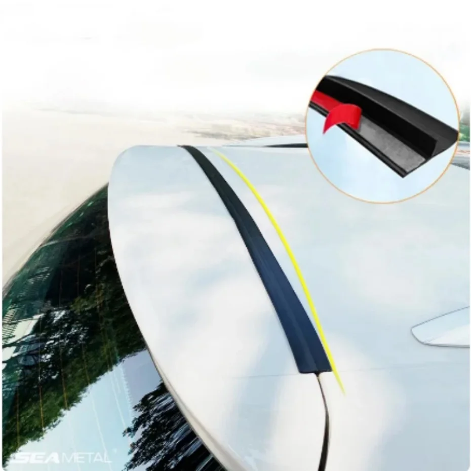 Car Rubber Sealing Strip Auto Trunk Lid Gap Seal Strip Universal Hatchback Upper Edge Trim Dustproof Car Accessories