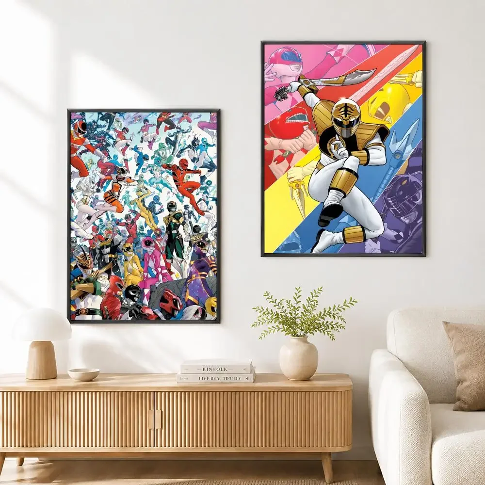 Mighty Morphin Power Rangers Poster Poster High Quality Wall Art for Home Bedroom Living Hallway Perfect Gift