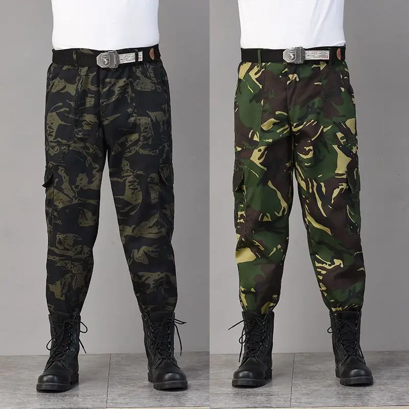 迷彩ワークウェアパンツ メンズ 春秋用 耐摩耗性 車修理作業用 重労働用保護服