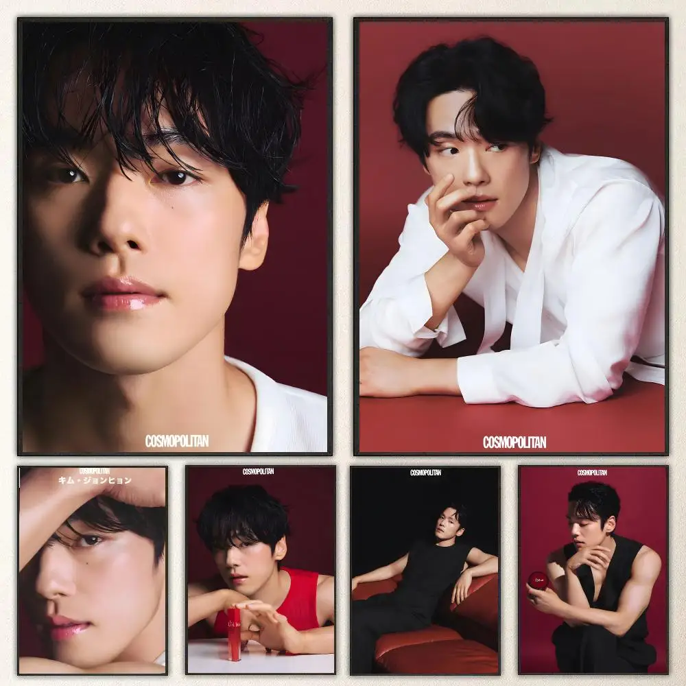 Celebrity Kim Jung Hyun Poster High-definition  poster stickers, suitable for bedroom, living room, home decoration