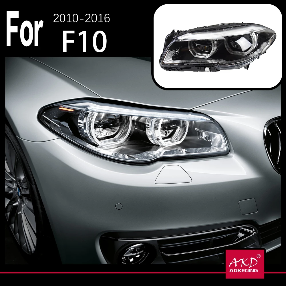 

AKD Car Model Head Lamp for BMW F10 Headlights 2010-2016 520i 525i 530i F18 LED Headlight Projector DRL Automotive Accessories