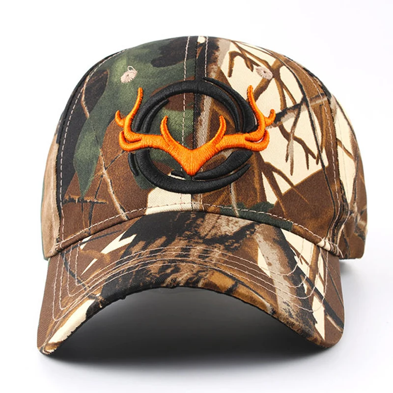 New Camo Baseball Cap Fishing Caps Men Outdoor Hunting Camouflage Jungle Hat 3D Deer Head Hiking Casquette Hats