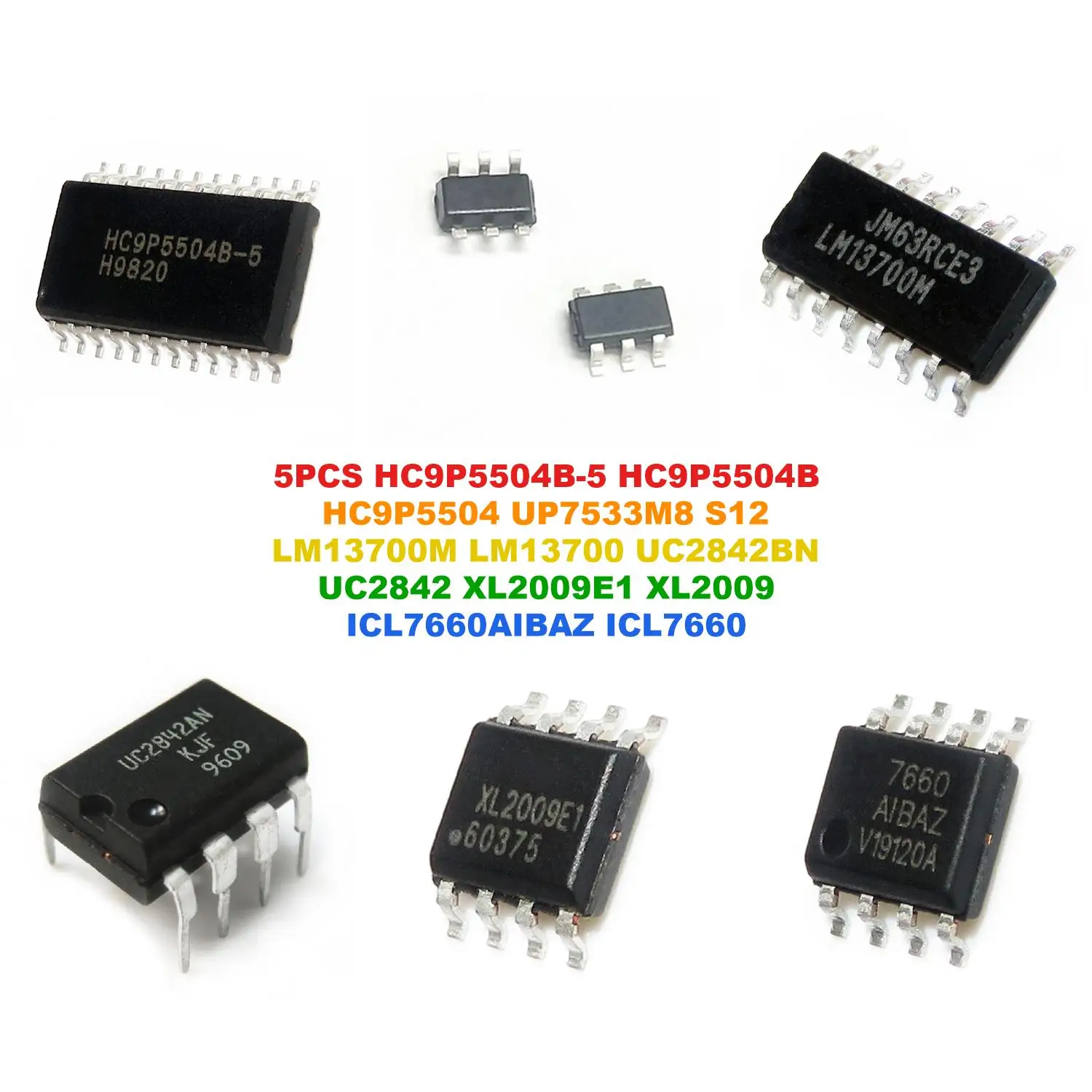 HC9P5504B-5 HC9P5504B HC9P5504 UP7533M8 S12 LM13700M LM13700 UC2842BN UC2842 XL2009E1 XL2009 ICL7660AIBAZ ICL7660