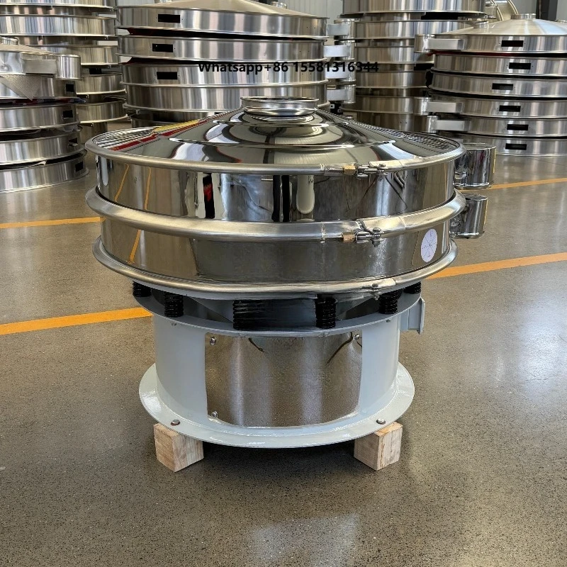 Wholesale SUS304 Food Grade Vibrating Screen for Sugar Milk Cocoa Powder Automatic Rotary Sifter for Food Factory