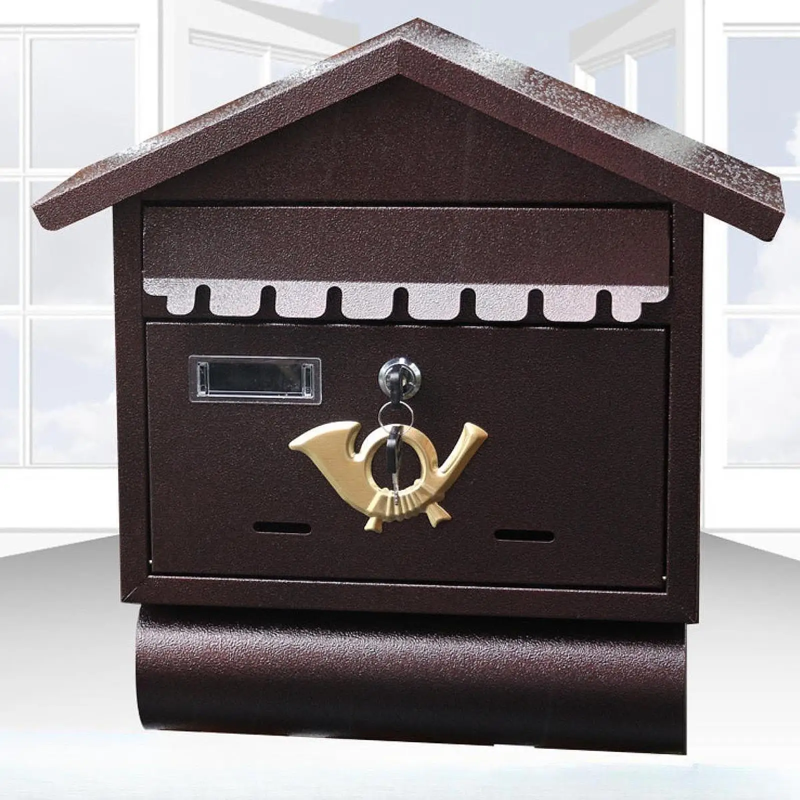 Newspaper Holder Voting Post Magazines Box Comment Box Wall Mounted Mailbox