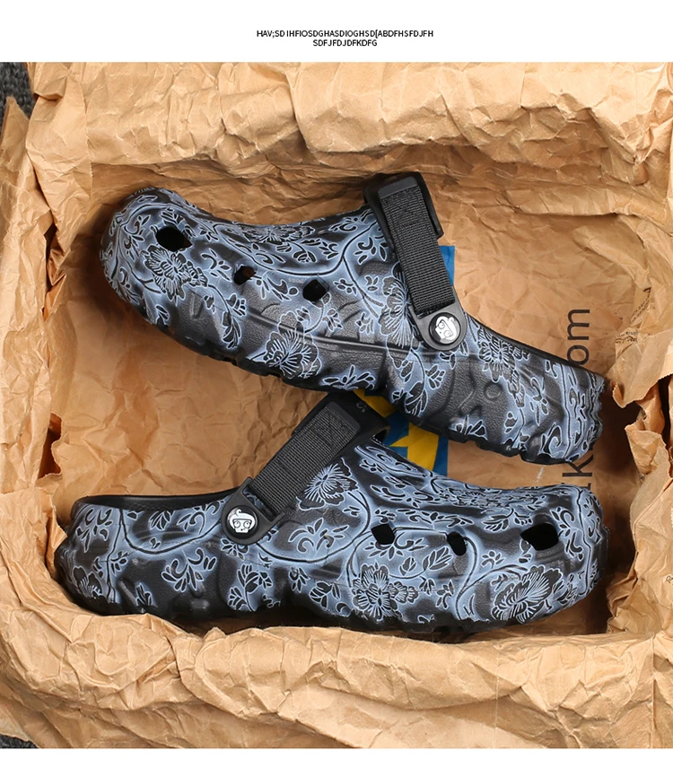 Neue Sommer-Clogs für Herren, weichsohlige Dual-Use Outdoor-Strandschuhe, geruchshemmende geschlossene Sandalen – Detail 11