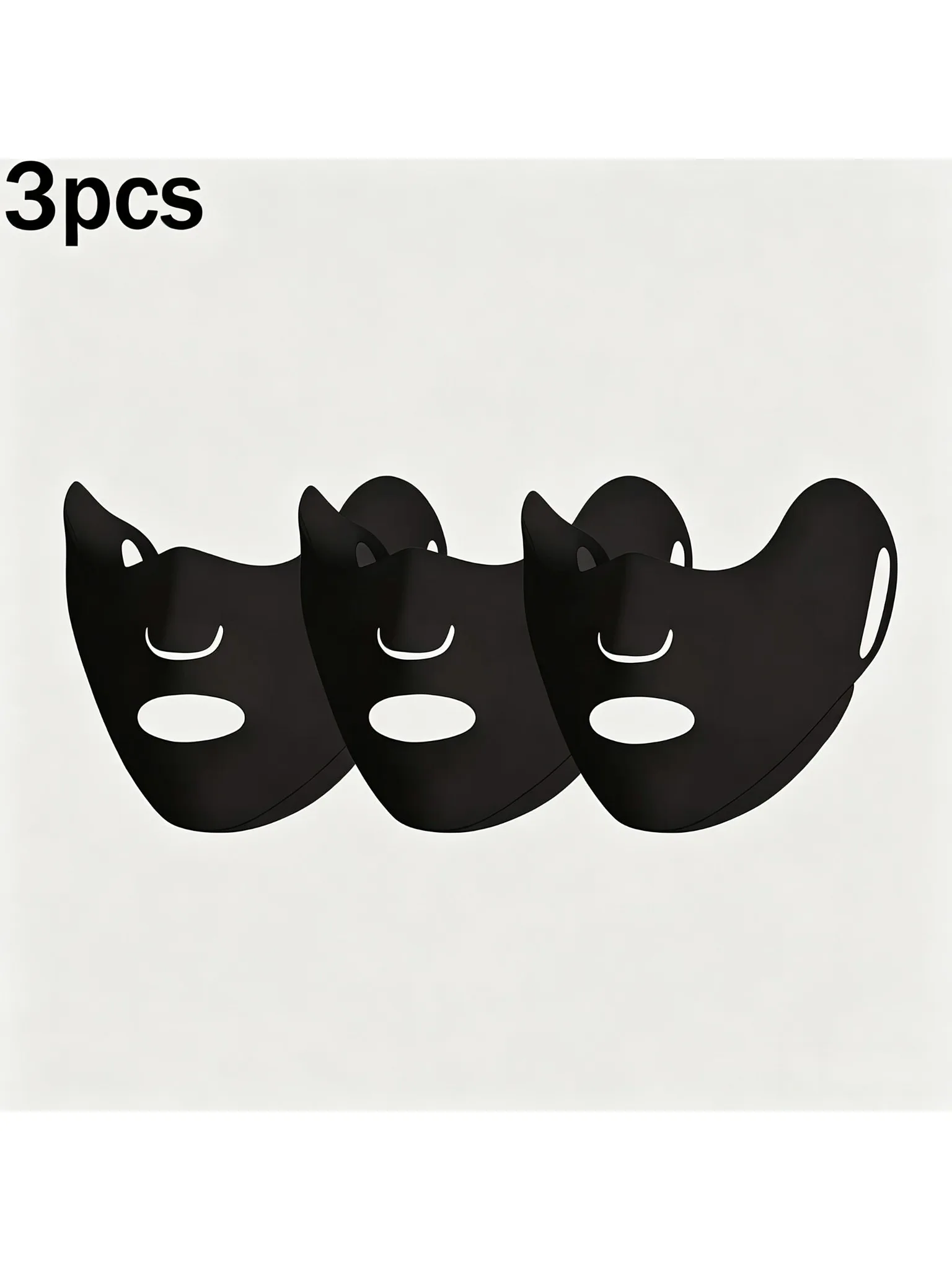 AliExpress NONE 3pcs Cooling UV Protection Full Face Sun Mask, Breathable Thin Face Cover For Golf Cycling Fishing Outdoor Sports