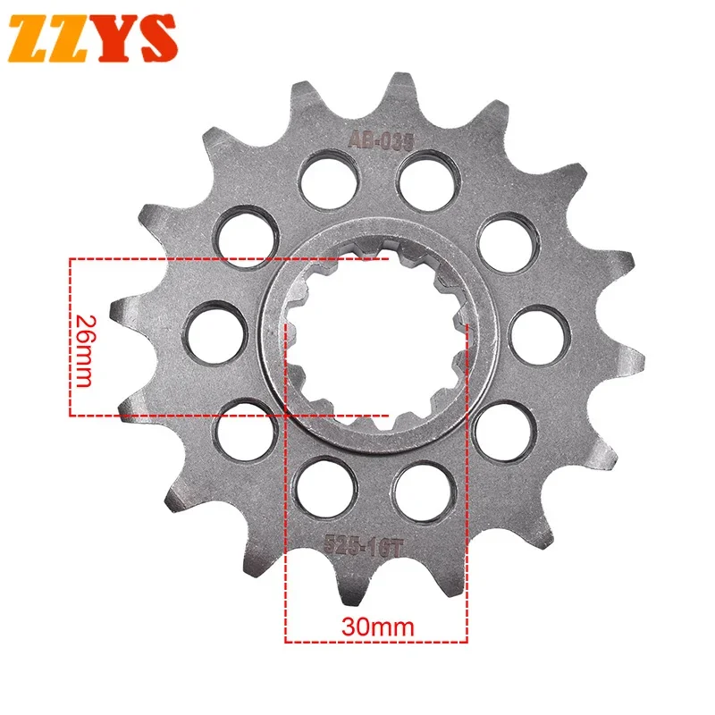 525 16T 16 Tooth Front Sprocket Gear Staring Wheel Cam For Honda CB1000R CB1000 CB1000RA Black Edition ABS CB 1000 RA 2018-2023