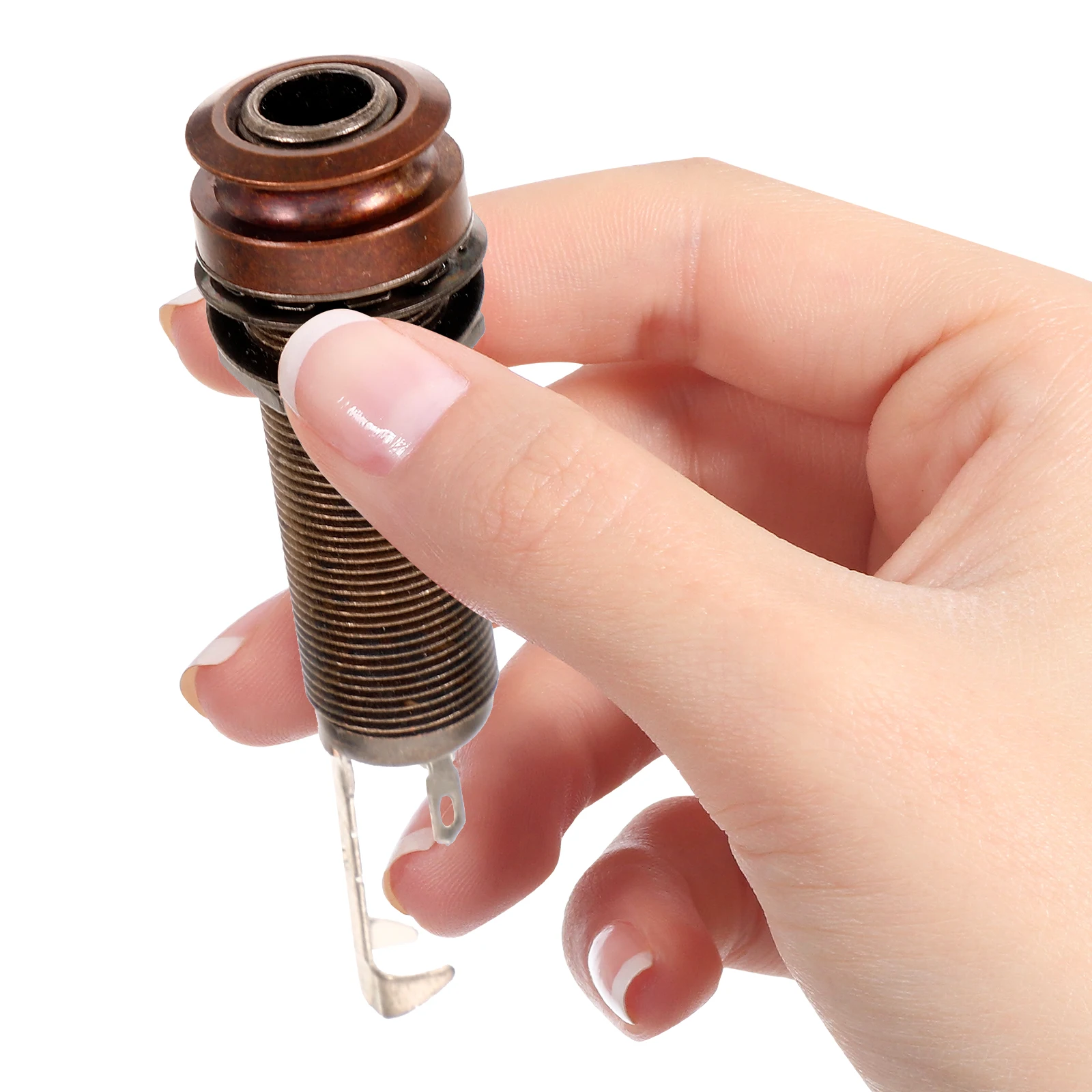 

Guitar Studs Mono Endpin Output Jack Base Tail Plate Socket Lead Electric Plug Nail Input