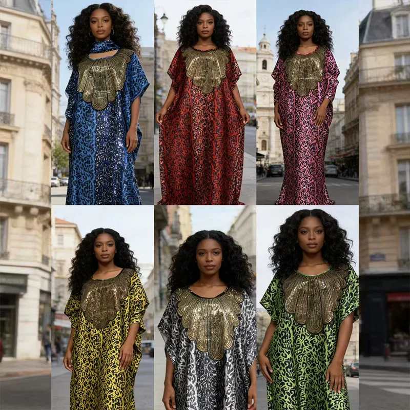 Plus Size 5XL Women Long Maxi Dress Vintage Indie Folk Patchwork Printed Vestidos 2026 Summer Sundress Party V-Neck Robe
