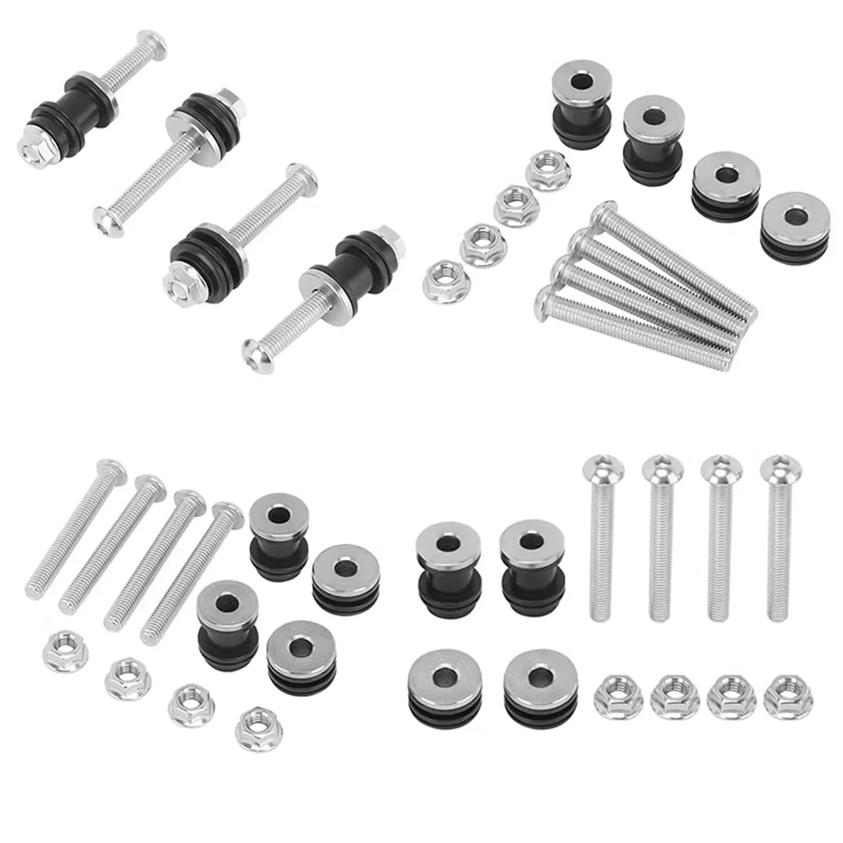 Motorcycle Backrest Docking Hardware Kit Detachable Sissy Bar Rack Mounting Screw For Harley Sportster XL883 XL1200 Iron X48 view 6