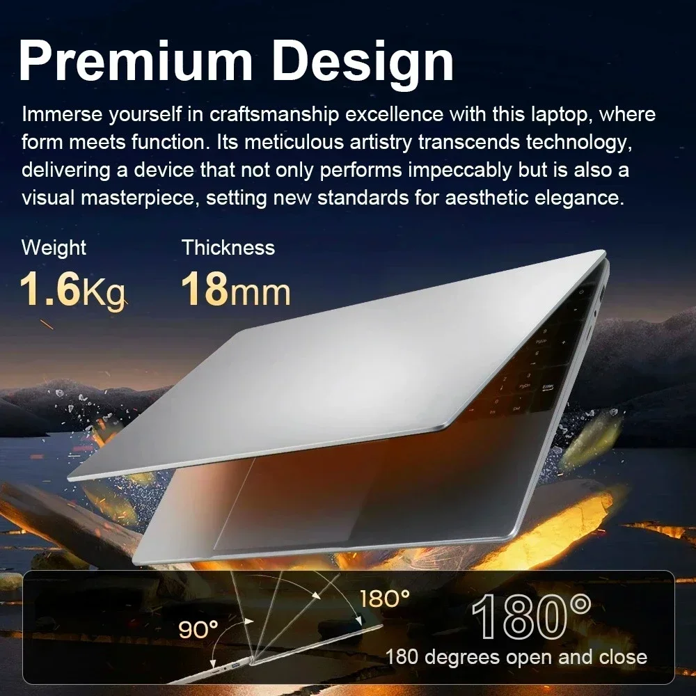 مكتب الطالب 15.6 بوصة حماية العين IPS كمبيوتر محمول 16 جيجابايت رام 11th الجنرال Intel Celeron N5095 Windows 11 Pro 5G WiFi شحن سريع