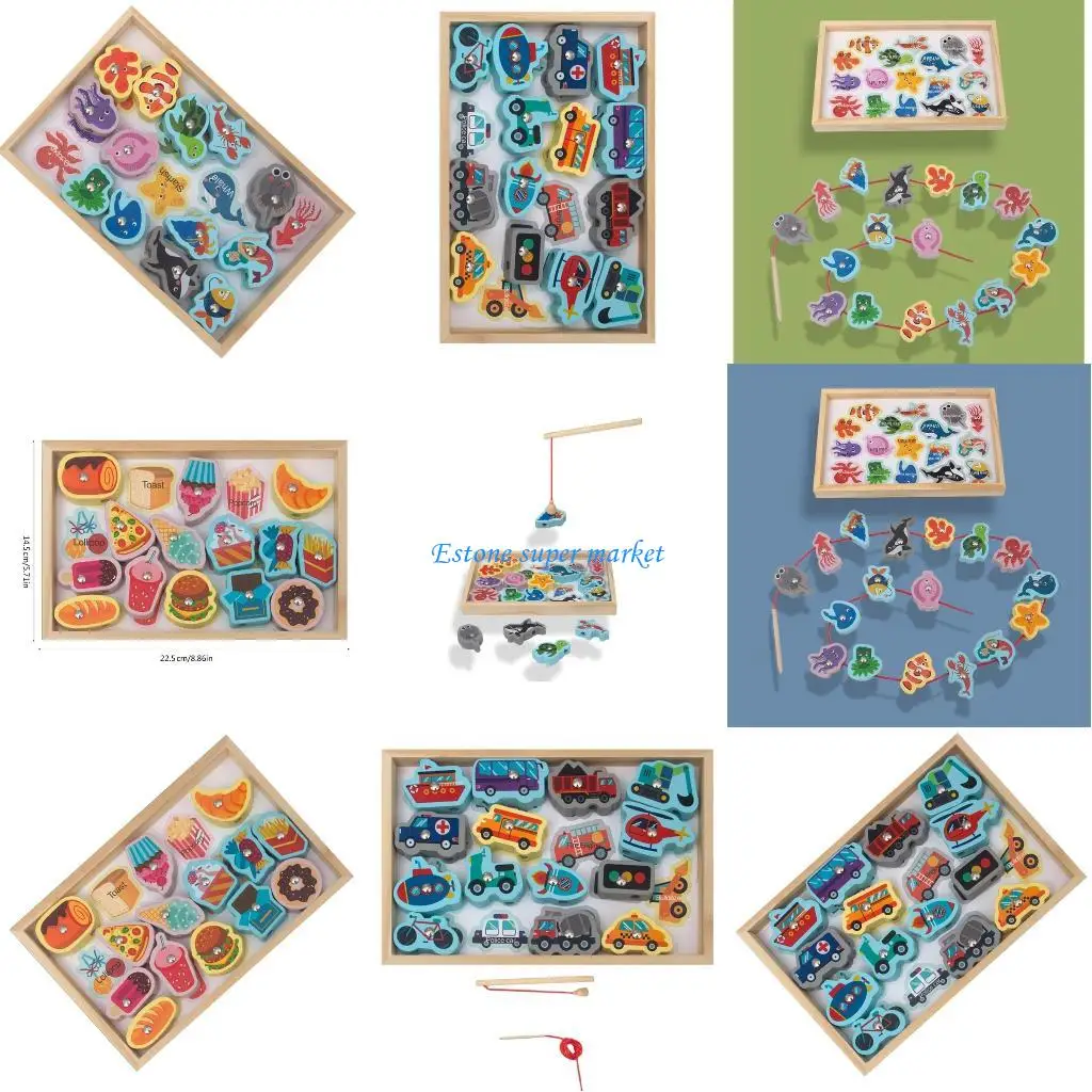 

090B Fishing Toy Fishing Toy Portable Children Development Preschool Fishing Toy for Kid Develop Concentration