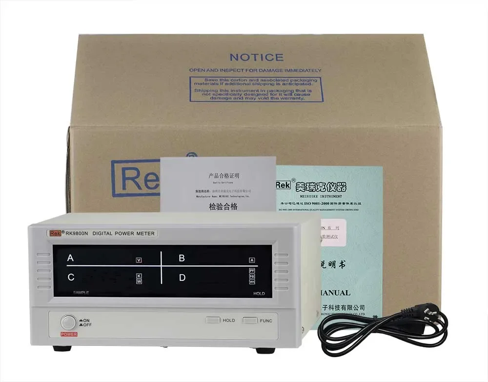 2025  RK9980N AC Ielligent Digital Power Meter Energy Tester Intelligent Electric Quantity Measuring Instrument