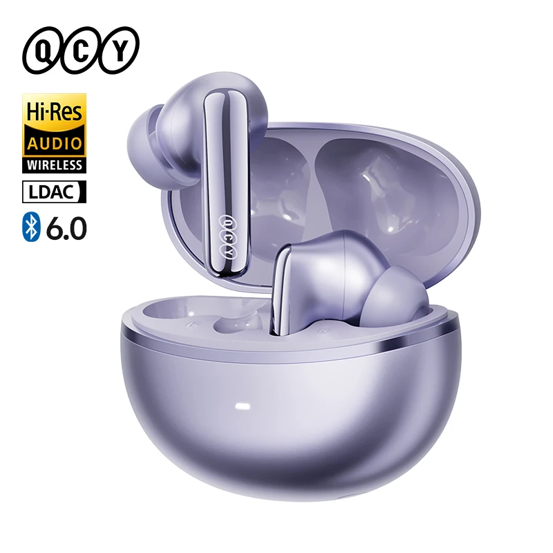 QCY MeloBuds N70 HT18 draadloze koptelefoon Hybride adaptieve ANC Hi-Res geluid met LDAC Bluetooth 6.0 oordopjes Draadloos opladen 50 uur