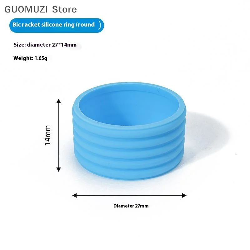 عبوة من 4 قطع، حلقة قبضة مضرب التنس المصنوعة من السيليكون المرن، شريط مطاطي ماص للعرق، ملحقات معدات التنس