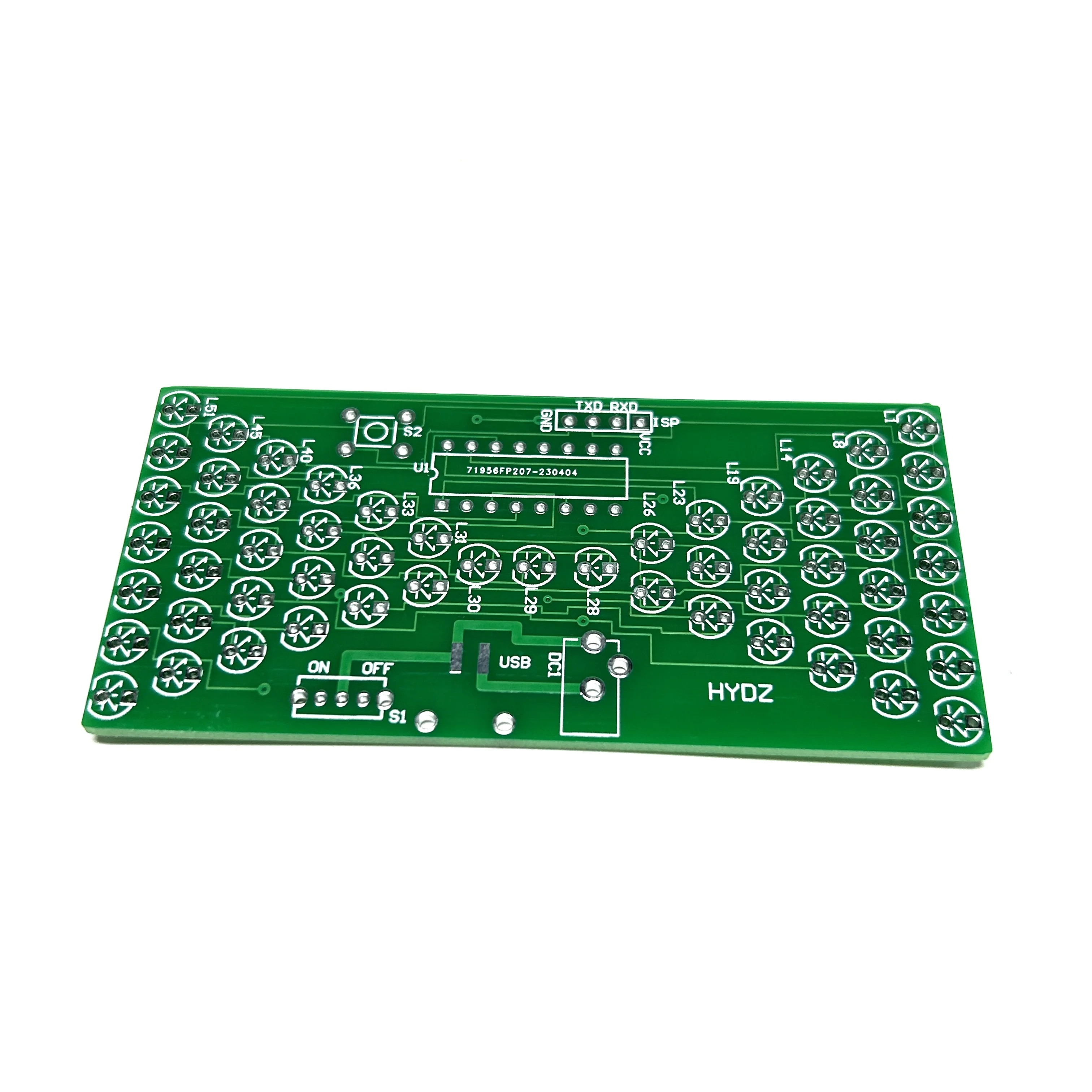 DIY Analogue Electronic Hourglass Kit STC Microcontroller Skills Training Loose Parts Microcontroller LED Light DIY Loose Parts