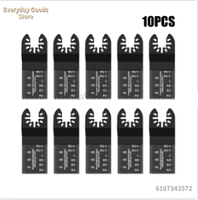 10Pcs Japanese Oscillating Saw Blades HighCarbon teel Bi-Metal Curved edge Multitool Blades Sharp Wear Resistant Cutter Blade