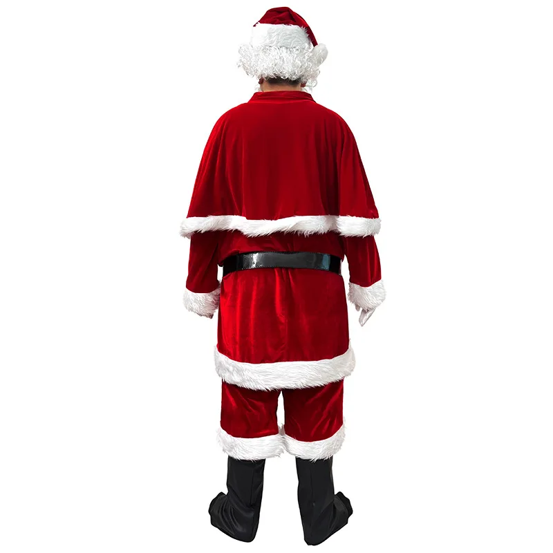 Christmas Santa Costume New Year Men Costumes Holiday Party Stage Performance Cosplay Adults Xmas Outfit - Image 3